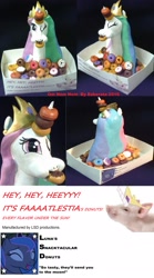 Size: 1952x3514 | Tagged: safe, artist:eskerata, imported from derpibooru, princess celestia, donut, food, irl, photo