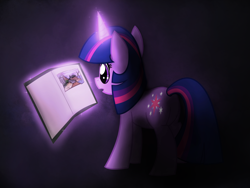 Size: 3600x2700 | Tagged: safe, artist:sandyfortune, imported from derpibooru, twilight sparkle, book, crossover, female, gear, linking book, marker switch, mast, myst, planetarium, solo, that pony sure does love books