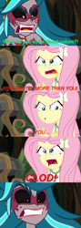 Size: 1500x4200 | Tagged: safe, artist:orin331, edit, edited screencap, imported from derpibooru, screencap, fluttershy, gaea everfree, gloriosa daisy, equestria girls, legend of everfree, angry, cartoon network, clod, clothes, comic, faic, female, freckles, magical geodes, meme, open mouth, peeved, peridot (steven universe), reference, rekt, roleplay in the comments, solo, steven universe, swearyshy, yellow diamond (steven universe)