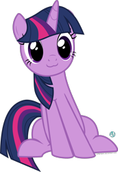 Size: 1500x2182 | Tagged: safe, artist:arifproject, imported from derpibooru, twilight sparkle, pony, unicorn, :3, behaving like a cat, cute, female, mare, simple background, sitting, sitting catface meme, solo, transparent background, twiabetes, twilight cat, unicorn twilight, vector