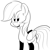 Size: 2409x2393 | Tagged: safe, artist:overlord-derpy, imported from derpibooru, rainbow dash, female, monochrome, simple background, solo