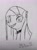 Size: 1936x2592 | Tagged: safe, artist:djbroniii, imported from derpibooru, pinkie pie, choker, female, lined paper, monochrome, piercing, pinkamena diane pie, safety pin, sharp teeth, solo, traditional art