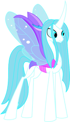 Size: 415x723 | Tagged: safe, artist:invader-matt, imported from derpibooru, queen chrysalis, changedling, changeling, changeling queen, to where and back again, a better ending for chrysalis, female, purified chrysalis, simple background, solo, transparent background