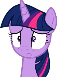 Size: 4416x6000 | Tagged: safe, artist:slb94, imported from derpibooru, twilight sparkle, the crystalling, absurd resolution, female, frown, shocked, simple background, solo, transparent background, uh oh, vector