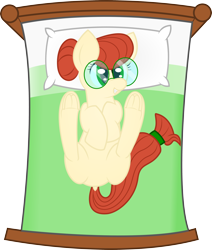 Size: 1280x1512 | Tagged: safe, artist:plone, imported from derpibooru, oc, oc only, oc:penny inkwell, earth pony, pony, bed, braces, cute, dock, glasses, nerd, on back, solo