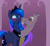 Size: 1600x1456 | Tagged: safe, artist:elementalokami, imported from derpibooru, discord, princess luna, alicorn, draconequus, pony, cheek kiss, duo, eyes closed, female, kissing, lunacord, male, mare, one eye closed, shipping, smiling, straight