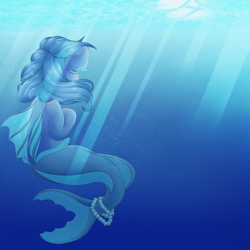 Size: 1024x1024 | Tagged: safe, artist:rue-willings, imported from derpibooru, oc, oc only, merpony, solo, underwater