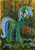 Size: 500x720 | Tagged: safe, artist:maytee, imported from derpibooru, lyra heartstrings, pony, unicorn, acrylic painting, female, solo, traditional art