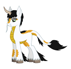 Size: 1306x1262 | Tagged: safe, artist:saturngrl, imported from derpibooru, oc, oc only, oc:mao xiu, kirin, male, neigh-beyul, simple background, solo, transparent background, unshorn fetlocks