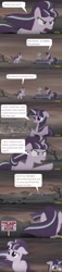 Size: 426x1871 | Tagged: safe, edit, edited screencap, imported from derpibooru, screencap, spike, starlight glimmer, twilight sparkle, alicorn, pony, the cutie re-mark, 2016, 2016 us presidential election, alternate timeline, ashlands timeline, barren, comic, donald trump, implied genocide, make america great again, politics, post-apocalyptic, screencap comic, twilight sparkle (alicorn), wasteland