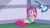 Size: 1920x1090 | Tagged: safe, imported from derpibooru, screencap, pinkie pie, pony, a friend in deed, female, headband, mare, plushie, solo