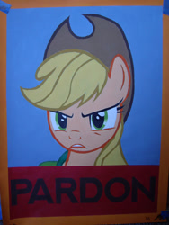 Size: 2112x2816 | Tagged: safe, artist:iceroadlion, imported from derpibooru, applejack, female, painting, poster, solo