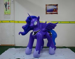 Size: 720x571 | Tagged: safe, imported from derpibooru, princess luna, bootleg, hongyi, inflatable, irl, photo, solo, wat