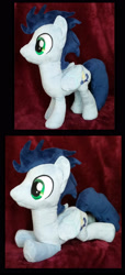 Size: 1367x3000 | Tagged: safe, artist:appledew, imported from derpibooru, soarin', pony, irl, photo, plushie, solo