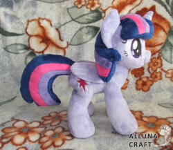 Size: 1024x890 | Tagged: safe, artist:allunakitsune, imported from derpibooru, twilight sparkle, alicorn, pony, irl, photo, plushie, solo, twilight sparkle (alicorn)