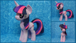 Size: 1366x768 | Tagged: safe, artist:bluedragonflyplush, imported from derpibooru, twilight sparkle, alicorn, pony, irl, photo, plushie, solo, twilight sparkle (alicorn)