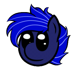 Size: 769x769 | Tagged: safe, artist:thevioletyoshi, imported from derpibooru, oc, oc only, oc:neutrino burst, animated, blinking, blushing, bust, cute, eyes closed, gif, portrait, simple background, solo, transparent background, wavy mouth