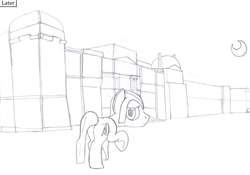 Size: 1052x736 | Tagged: safe, artist:dsb71013, imported from derpibooru, oc, oc only, oc:static signal, butt, comic, monochrome, plot