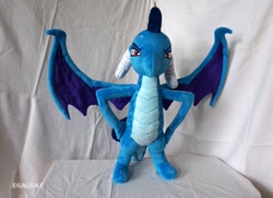 Size: 2048x1482 | Tagged: safe, artist:egalgay, imported from derpibooru, princess ember, dragon, dragon lord ember, dragon wings, dragoness, female, handmade, horns, irl, photo, plushie, solo, spread wings, wings