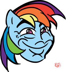 Size: 680x738 | Tagged: safe, imported from derpibooru, rainbow dash, faic, female, simple background, solo, transparent background