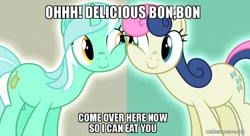 Size: 800x436 | Tagged: safe, imported from derpibooru, bon bon, lyra heartstrings, life bate, meme