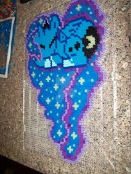 Size: 1024x1365 | Tagged: safe, artist:foxofshadows, imported from derpibooru, princess luna, craft, irl, perler beads, photo, solo