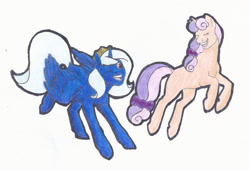 Size: 2645x1810 | Tagged: safe, artist:breadworth, imported from derpibooru, oc, oc only, alicorn, pony, unicorn, traditional art