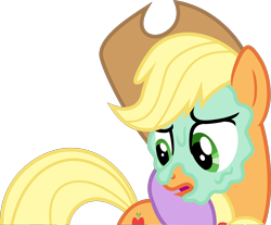 Size: 3000x2481 | Tagged: safe, artist:lman225, imported from derpibooru, applejack, earth pony, pony, look before you sleep, female, mud mask, simple background, solo, transparent background, vector