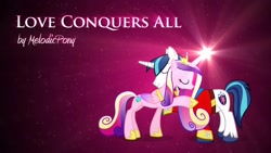 Size: 1920x1080 | Tagged: safe, artist:melodicpony, imported from derpibooru, princess cadance, shining armor, love conquers all, male, melodicpony, music, shiningcadance, shipping, straight