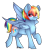 Size: 1983x2172 | Tagged: safe, artist:jazzerix, imported from derpibooru, rainbow dash, pony, female, raised hoof, simple background, solo, transparent background