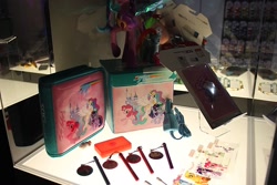Size: 1024x683 | Tagged: safe, imported from derpibooru, 3ds, accessories, accessory, booth, e3, irl, merchandise, nintendo, official, perfomance designed products, photo