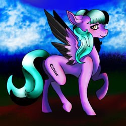 Size: 1024x1024 | Tagged: safe, artist:brainiac, imported from derpibooru, oc, oc only, pegasus, pony, female, full body, mare, solo