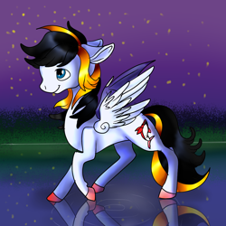 Size: 1024x1024 | Tagged: safe, artist:brainiac, imported from derpibooru, oc, oc only, pegasus, pony, bat wings, colt, full body, male, solo