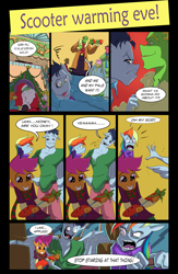 Size: 3307x5079 | Tagged: artist needed, safe, imported from derpibooru, rainbow dash, scootaloo, soarin', anthro, pegasus, comic, remake, scootadoption, the dashies