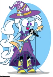 Size: 920x1341 | Tagged: safe, artist:psychodiamondstar, imported from derpibooru, trixie, equestria girls, rainbow rocks, female, solo, tricks up my sleeve