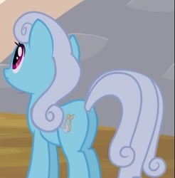 Size: 299x304 | Tagged: safe, imported from derpibooru, screencap, shoeshine, pony, it's about time, butt, cropped, female, mare, plot, solo