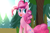 Size: 1500x1000 | Tagged: safe, artist:amethyst_star, imported from derpibooru, pinkie pie, chest fluff, female, solo, tongue out, tree
