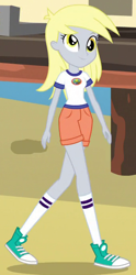 Size: 340x684 | Tagged: safe, imported from derpibooru, screencap, derpy hooves, equestria girls, legend of everfree, clothes, converse, cropped, cute, derpabetes, female, shoes, sneakers, solo