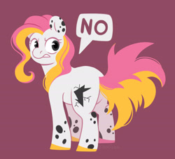 Size: 2463x2239 | Tagged: safe, artist:djkaskan, derpibooru exclusive, imported from derpibooru, oc, oc only, oc:connie brauz, earth pony, pony, angry, solo, speech bubble