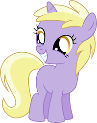Size: 5000x6314 | Tagged: safe, artist:lman225, imported from derpibooru, dinky hooves, earth pony, pony, filli vanilli, absurd resolution, cute, dinkabetes, female, filly, simple background, smiling, solo, transparent background, twee, vector