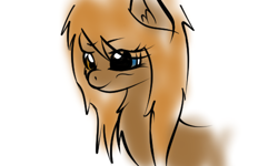 Size: 500x300 | Tagged: safe, artist:scarrly, imported from derpibooru, oc, oc only, oc:squirt, pony, female, heterochromia, mare, simple background, solo, white background