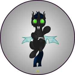 Size: 5000x5000 | Tagged: safe, artist:lakword, imported from derpibooru, oc, oc only, oc:flik, changeling, absurd resolution, changeling oc, simple background, solo, transparent background