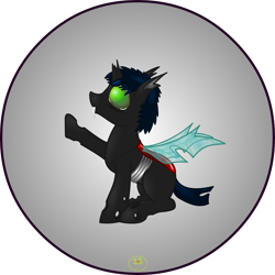 Size: 5000x5000 | Tagged: safe, artist:lakword, imported from derpibooru, oc, oc only, oc:flik, changeling, absurd resolution, changeling oc, simple background, solo, transparent background