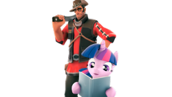 Size: 1024x576 | Tagged: safe, imported from derpibooru, twilight sparkle, human, pony, unicorn, book, crossover, knife, kukri, mundle mundy, simple background, sniper, team fortress 2, transparent background