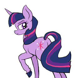 Size: 1162x1162 | Tagged: safe, artist:paskanaakka, derpibooru exclusive, imported from derpibooru, twilight sparkle, female, frown, lidded eyes, raised hoof, simple background, solo, transparent background