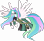 Size: 4000x3760 | Tagged: safe, artist:limedazzle, imported from derpibooru, princess celestia, pony, absurd resolution, alternate hairstyle, crossover, female, mare, paladins, paladins: champions of the realm, show accurate, simple background, solo, transparent background, vector, ying, ying (paladins)