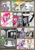 Size: 1363x1920 | Tagged: safe, artist:pencils, imported from derpibooru, limestone pie, maud pie, pinkie pie, spike, twilight sparkle, twilight sparkle (alicorn), oc, oc:anon, oc:jade aurora, oc:mascara maroon, alicorn, dragon, earth pony, human, pony, satyr, comic:anon's pie adventure, bedroom eyes, blushing, blushing profusely, book, bracer, clothes, comic, dress, eyeshadow, female, fighting game, flirting, flower, heart, hoof in mouth, human male, imminent kissing, implied lesbian, interspecies, kiss on the lips, kissing, knock out, lesbian, life bar, limetsun pie, makeup, male, mare, missing shoes, mortal kombat, mouth hold, pants, property damage, punch, scared, shirt, shoes, speech bubble, spread wings, sweat, thought bubble, tsundere, wingboner