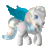 Size: 230x215 | Tagged: safe, imported from derpibooru, star catcher, pegasus, pony, g3, animated, blinking, bowing, female, gif, official, pc play pack, simple background, solo, sprite, transparent background, video game