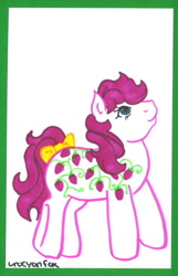 Size: 411x639 | Tagged: safe, artist:skypinpony, imported from derpibooru, sugarberry, female, g1, solo, traditional art
