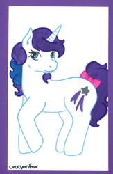 Size: 417x639 | Tagged: safe, artist:skypinpony, imported from derpibooru, glory, female, g1, solo, traditional art
